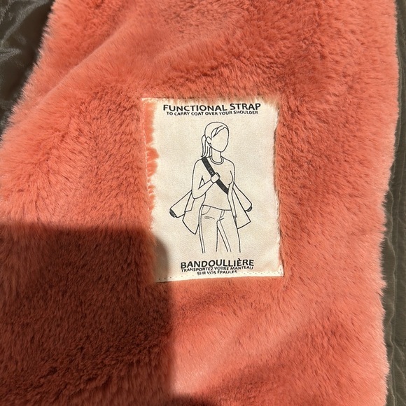 NEW Dex winter coat jacket parka dur lined pink faux fur - Picture 7 of 11